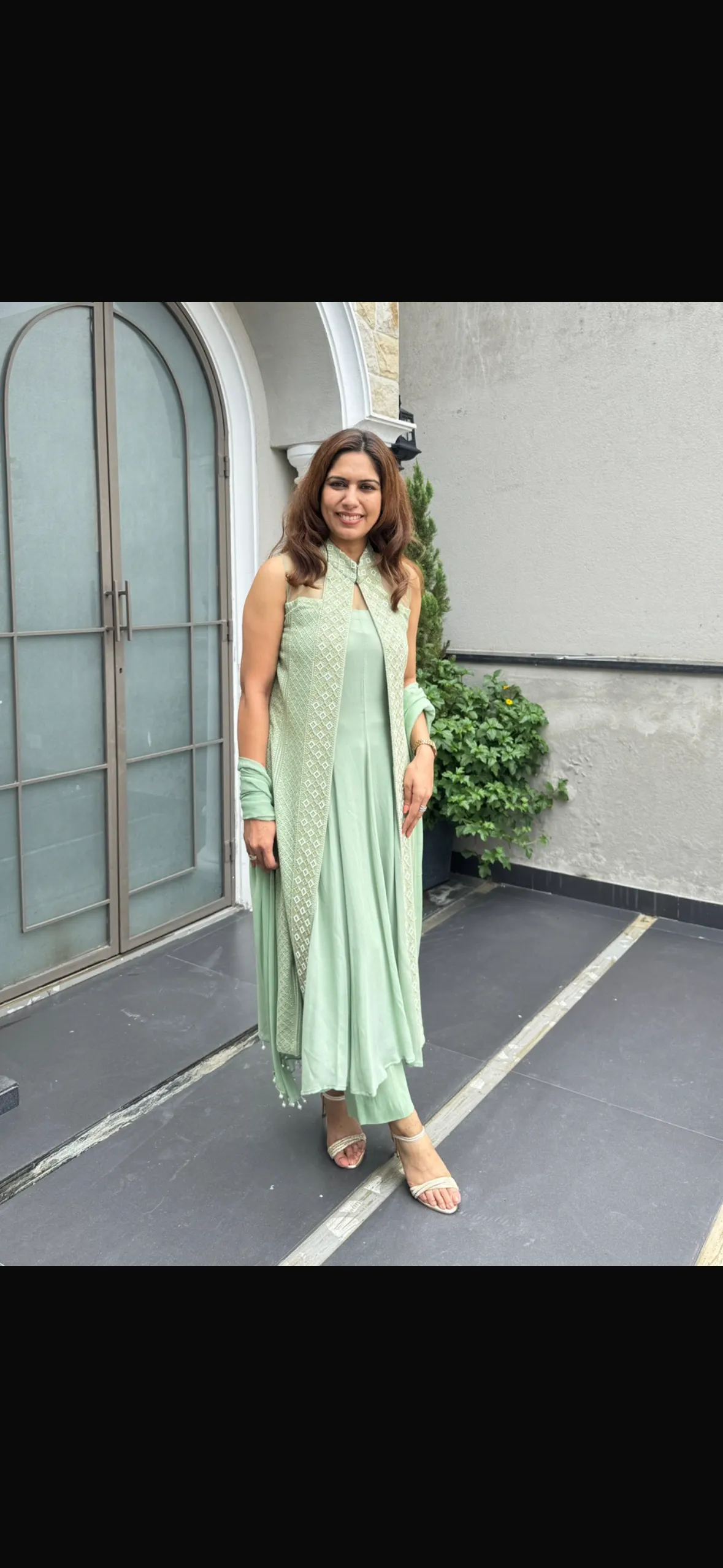Pastel Green Lakhnavi Suit